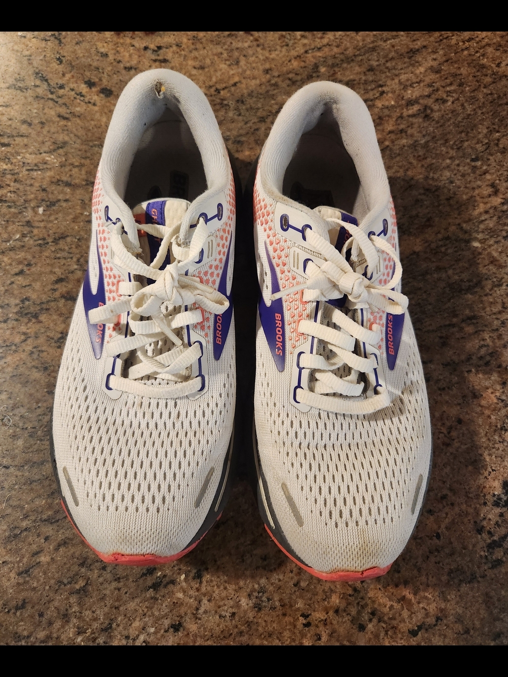Brooks Ghost 14 White Running Shoes